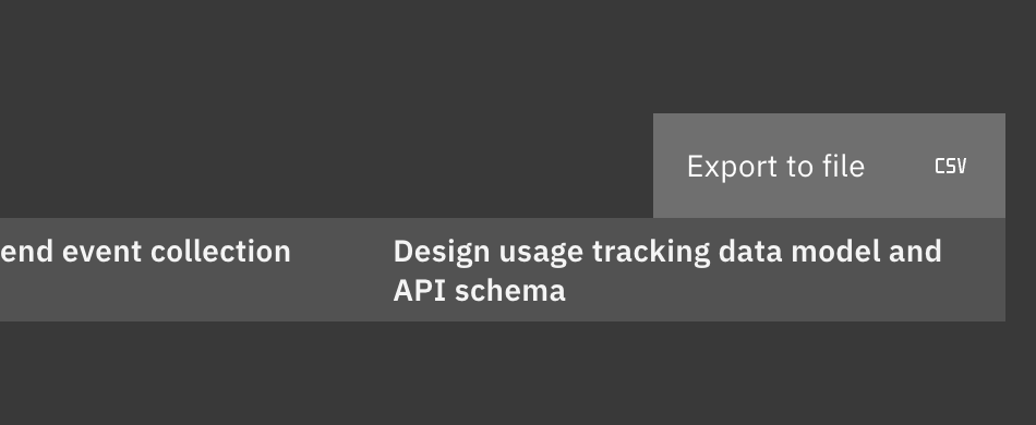 Schedule export